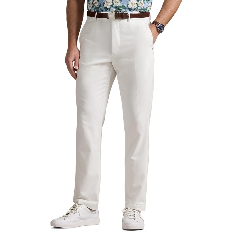 RLX Ralph Lauren Tailored Fit Performance Twill Golf Pants  – Ceramic White