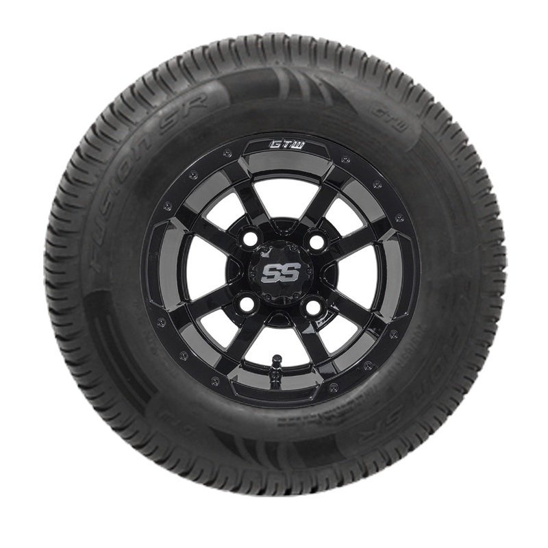 10 GTW Storm Trooper Black Wheels with 20 Fusion Street Tires – Set of 4 PN# A19-328