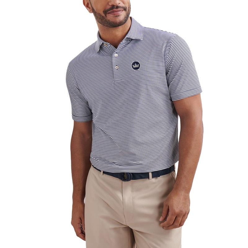 Peter Millar Hales Performance Jersey Golf Polo Shirt – Navy