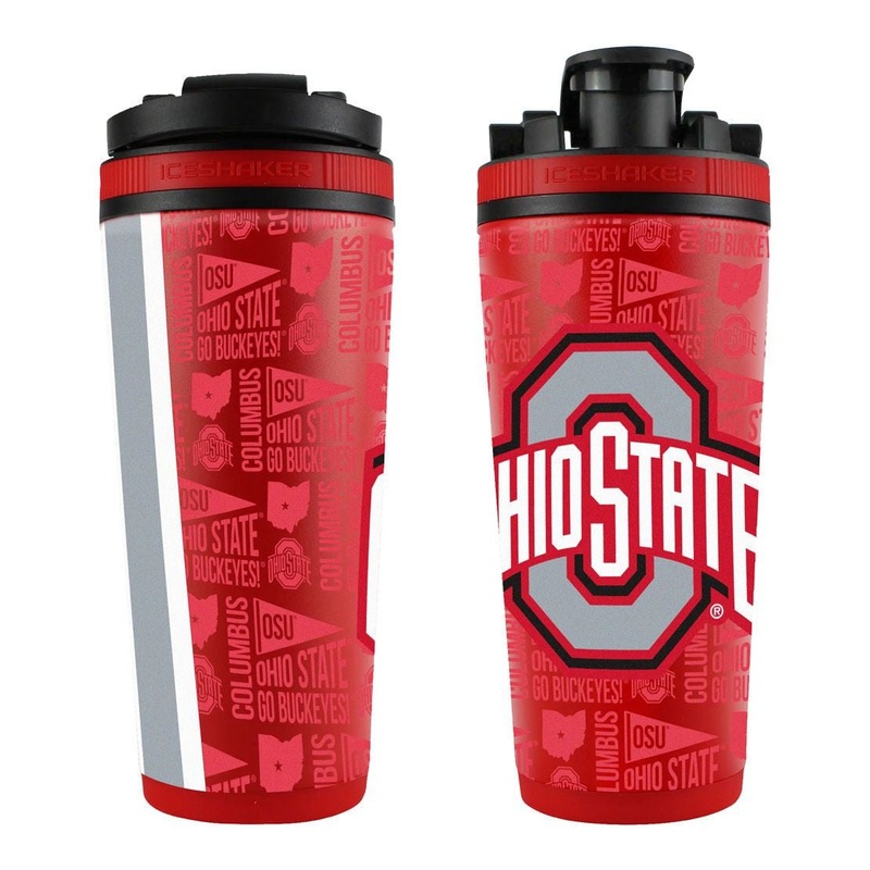 WinCraft NCAA Ohio State Buckeyes Stainless Steel 4D Ice Shaker – 26 oz