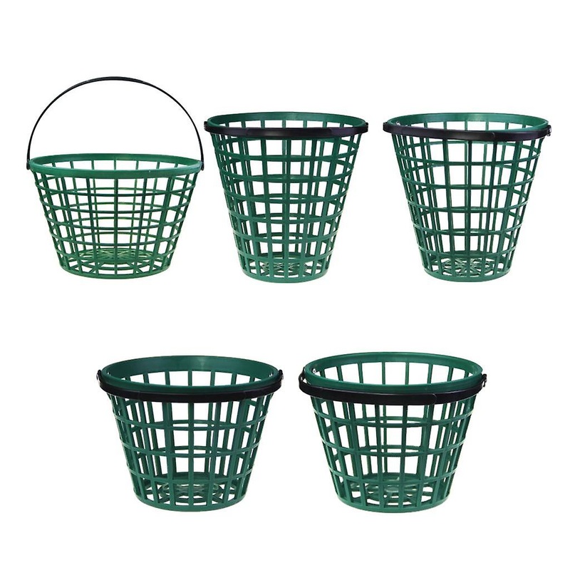 5x Plastic Golf Ball Basket Holder Holds Container Golfball Bucket Organizer