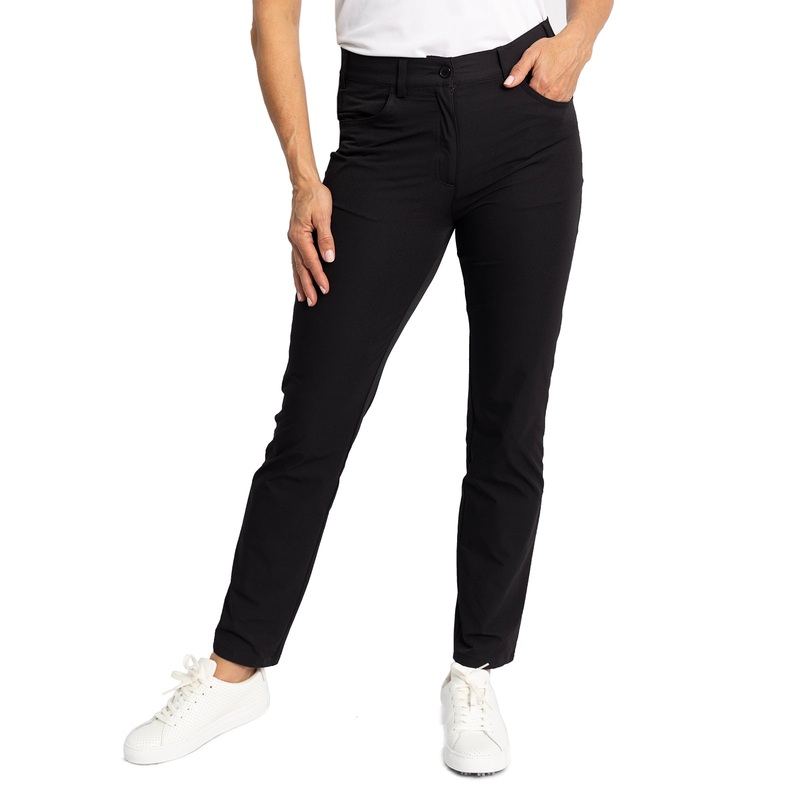 Glenmuir Women’s Kaley Lightweight Stretch Performance Golf Trousers – Black