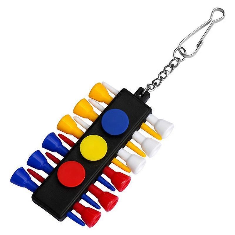 Golf Nail Set Golf Nail Row Ball Nail Holder Golf Supplies Golf Accessories(1PC,Mixed Color)