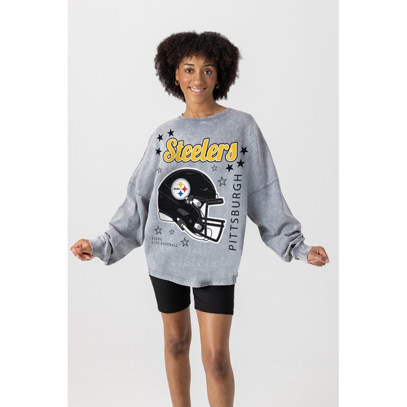 PITTSBURGH STEELERS Starbound Oversized Long-Sleeve Tee