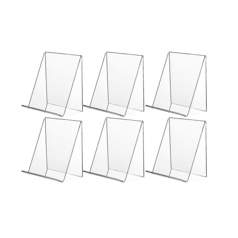 6 Pack Acrylic Book Stand,clear Acrylic Display Stand, Clear Holder For Displaying Pictures,jewelry
