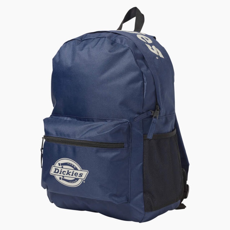 Dickies Logo Backpack|Ink Navy/Reflective|Orange