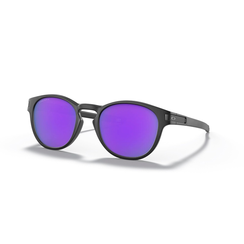 Oakley Latch Sunglasses|Matte Black|Prizm Violet