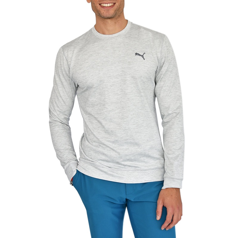 Puma Cloudspun Golf Crewneck – High Rise Heather