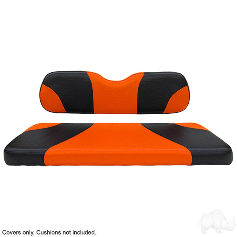 RHOX SS Cover Set, Sport Black/Orange, Fits All Models Except TXT PN# SEAT-701BO-S-CV
