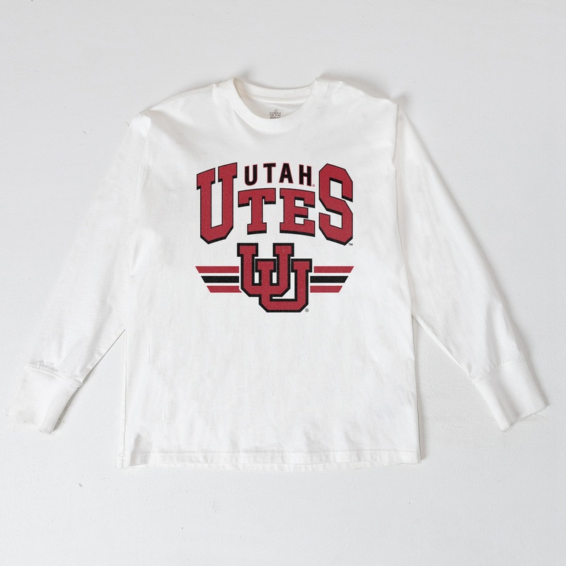 UTAH UTES SWIFT STRIKE ESSENTIAL RELAXED FIT LONG SLEEVE TEE