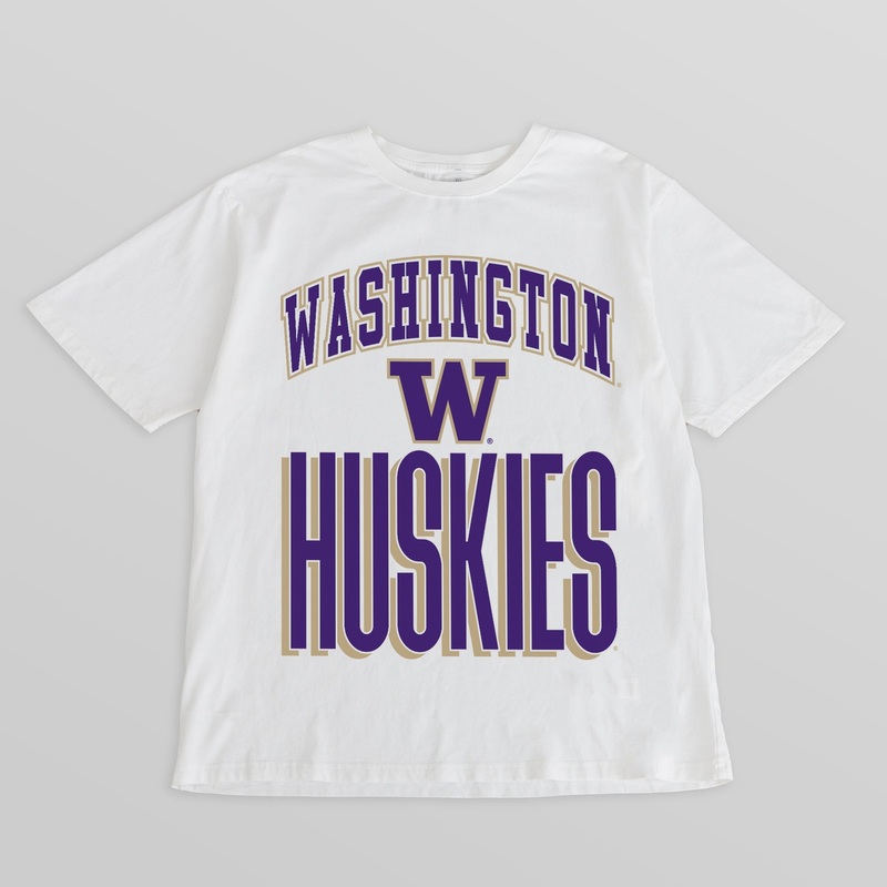 WASHINGTON HUSKIES FIERCE FOCUS WASHED RELAXED FIT TEE