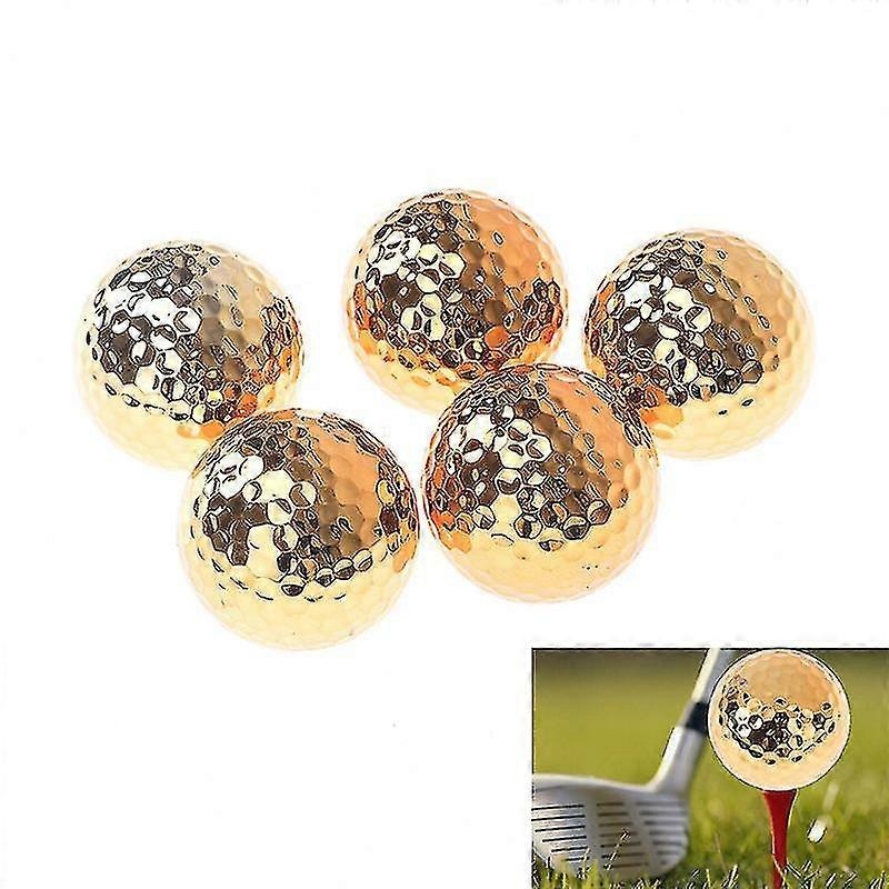 1pc Golf Balls Novel Ball Golf Equipment Gold Color