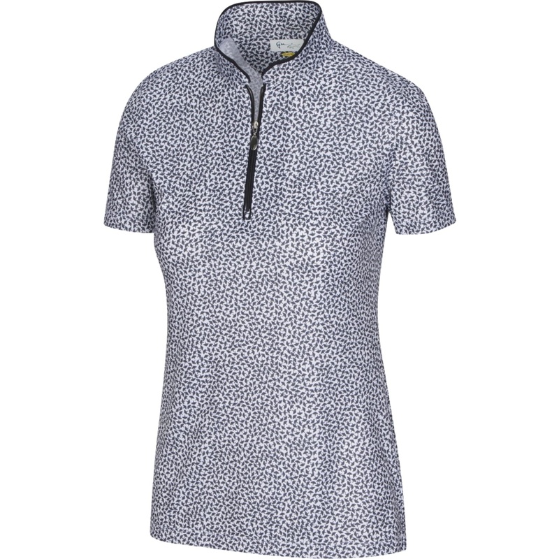 Greg Norman Women’s ML75 Umbrella Print Zip Polo