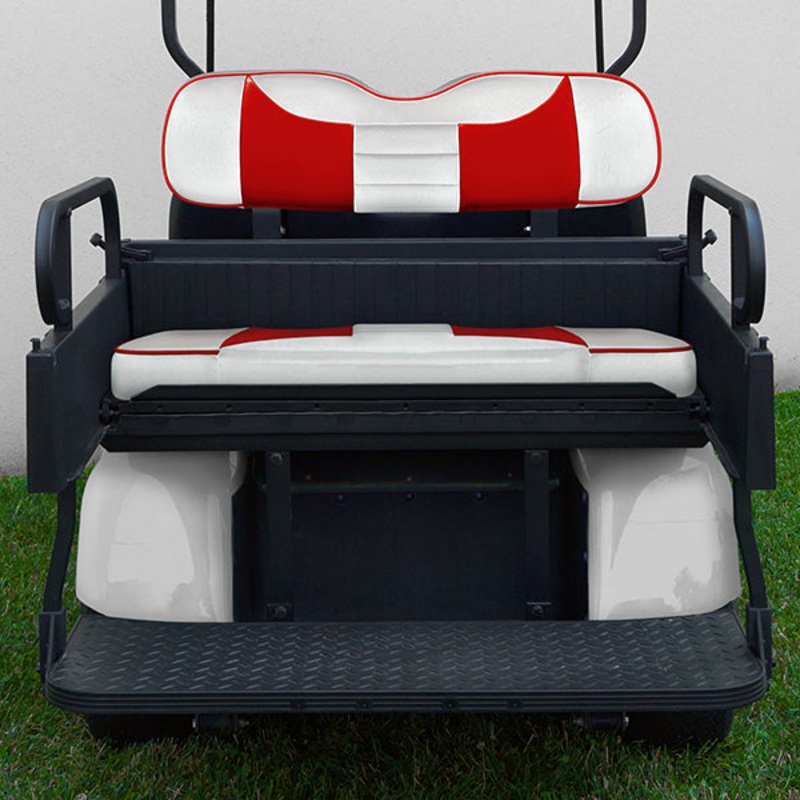 RHOX Rhino Seat Box Kit, Rally White/Red, E-Z-Go TXT 96+ PN# SEAT-911WR-R