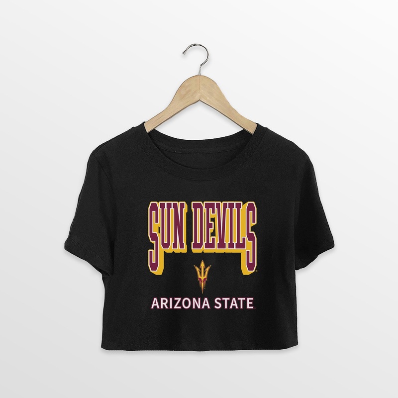 ARIZONA STATE SUN DEVILS PURE VICTORY CLASSIC CROP TEE