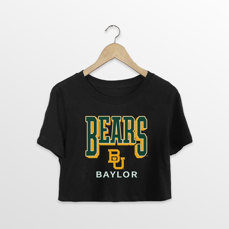 BAYLOR BEARS PURE VICTORY CLASSIC CROP TEE
