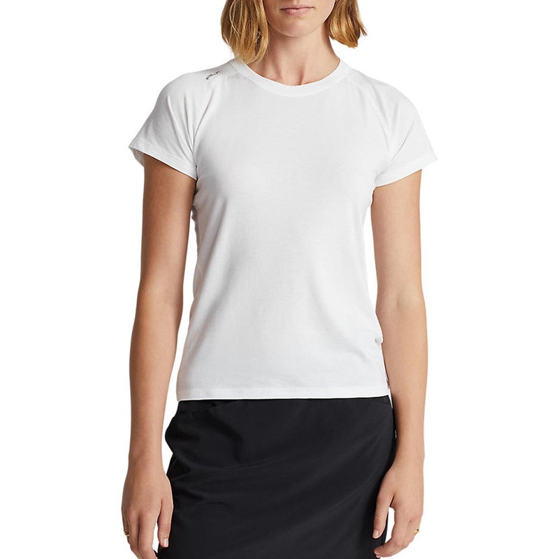 RLX Ralph Lauren Women’s Stretch Crew Tee – Pure White