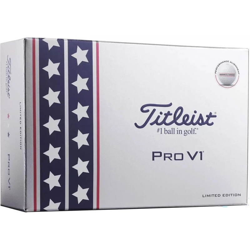 Titleist Pro V1 Performance Alignment USA Golf Balls – 6 Pack