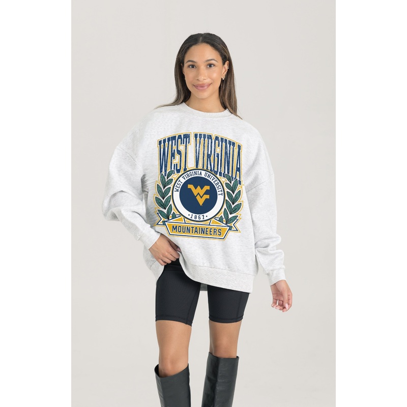WEST VIRGINIA MOUNTAINEERS Heritage Fleece Crewneck Pullover
