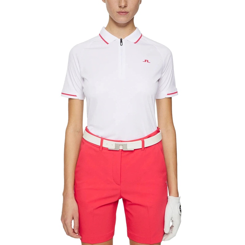 J.Lindeberg Women’s Lee Golf Polo Shirt – White