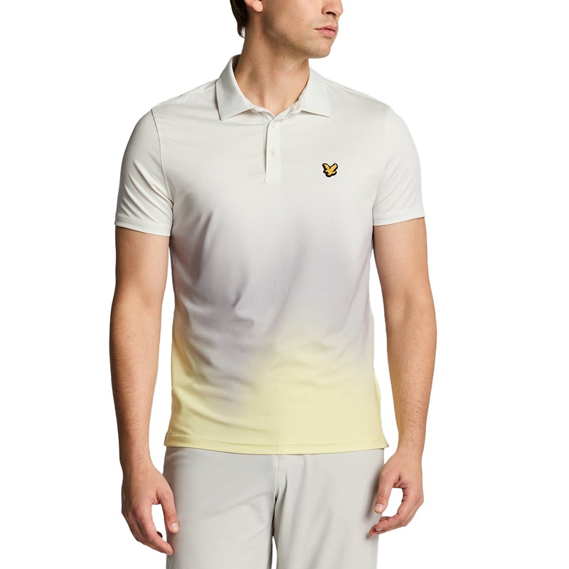 Lyle & Scott Gradient Golf Polo Shirt – White
