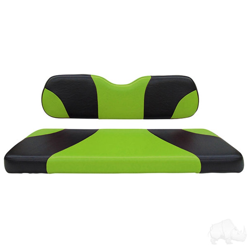 RHOX Rhino Cushion Set, Sport Black/Green PN# SEAT-001BG-S