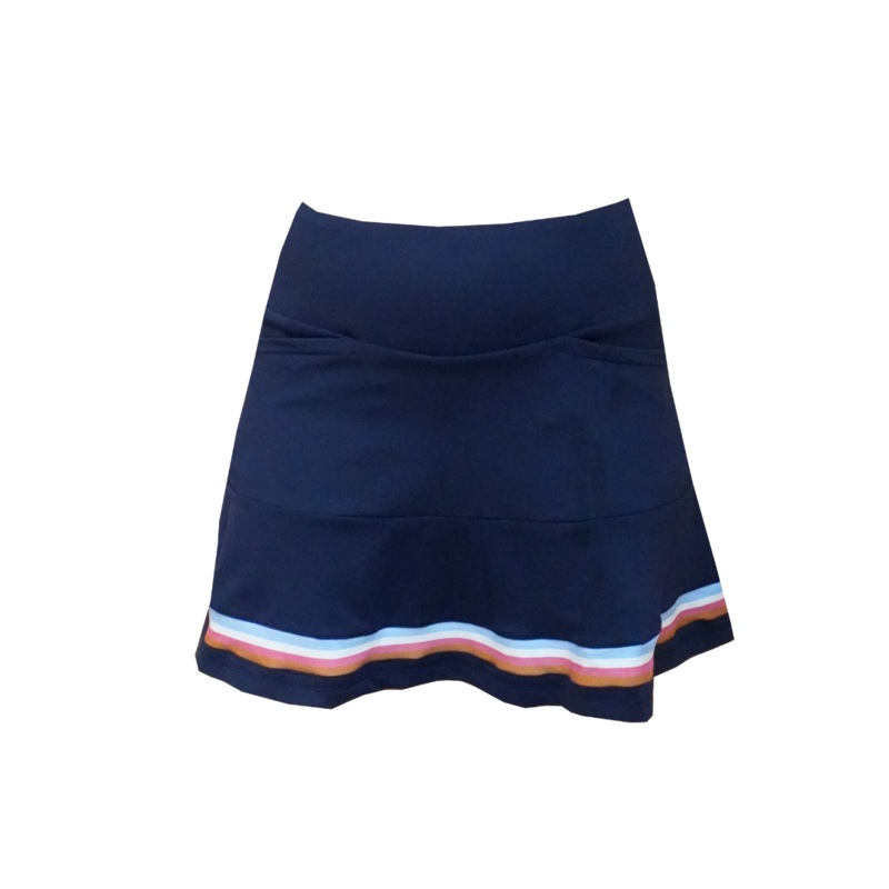 The Molly Skort|white pb stripe|Navy w/ 70S Stripe|Camel|Orchid|XS|S|M|L|XXS