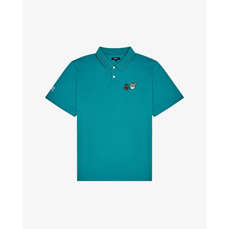 TWO MAN SCRAMBLE PIQUE POLO|Blue Green|Light Khaki|S|M|L|XL|XXL