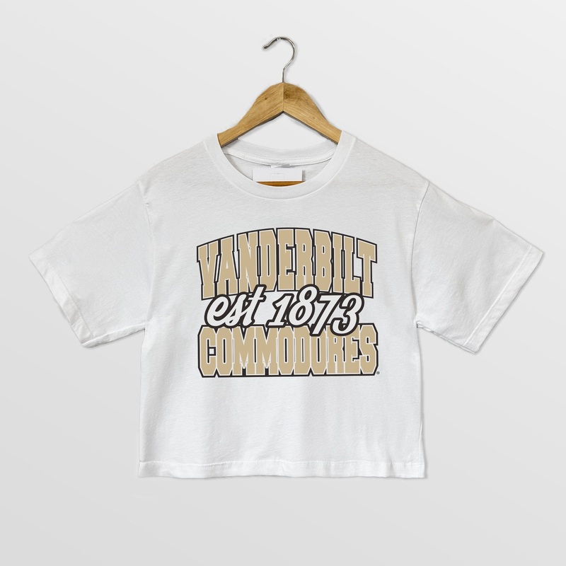 VANDERBILT COMMODORES DEEP ROOTS BOXY FIT WOMEN’S CROPPED TEE