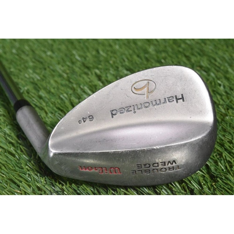 WILSON HARMONIZED 64 TROUBLE WEDGE LOB WEDGE WEDGE FLEX STEEL SHAFT ~ L@@K!!