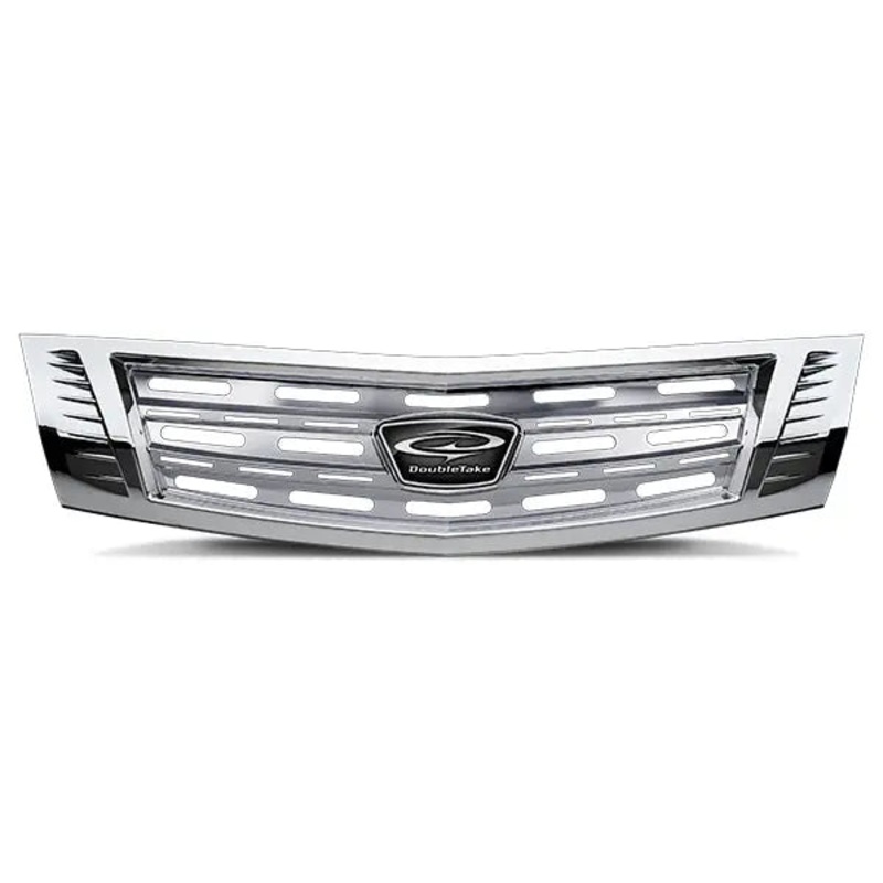 DoubleTake Grille, Phoenix, Slotted, Chrome, E-Z-Go RXV 08+, Yamaha Drive2