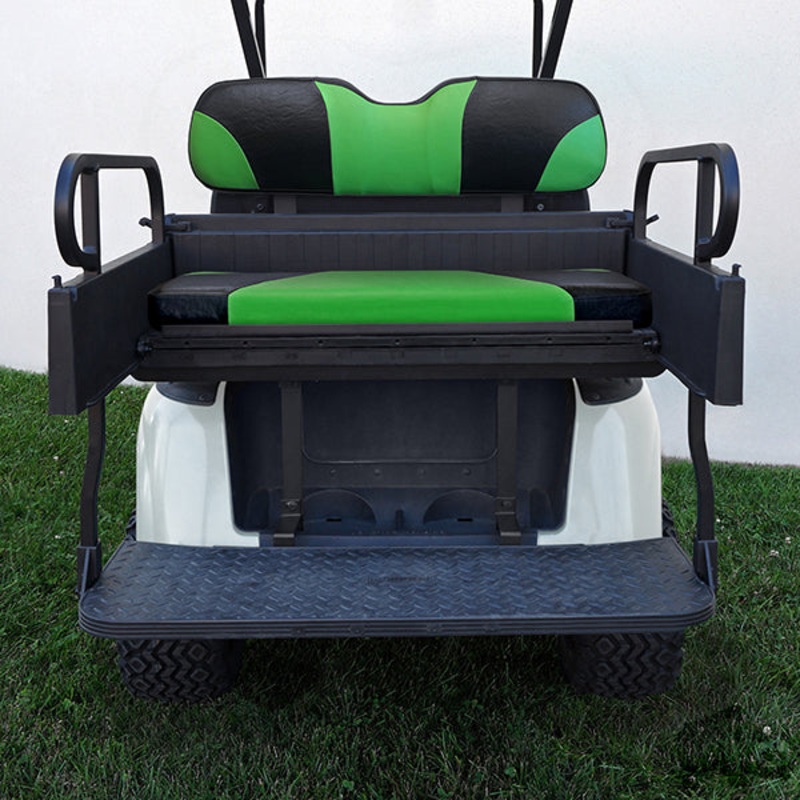 RHOX Rhino Seat Box Kit, Sport Black/Green, E-Z-Go RXV 08+ PN# SEAT-961BG-S