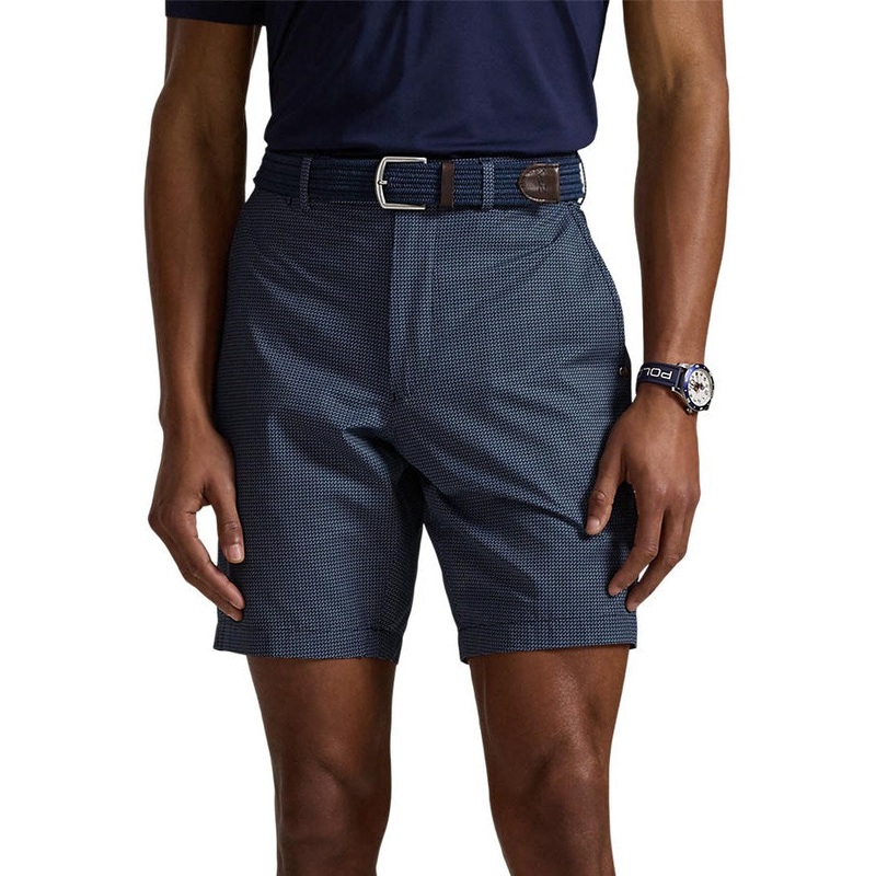 RLX Ralph Lauren Printed Featherweight Cypress Golf Shorts – Micro Cube Navy