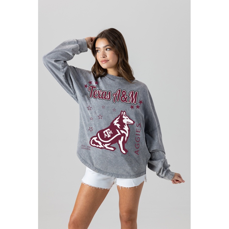 TEXAS A&M AGGIES Starbound Oversized Long-Sleeve Tee