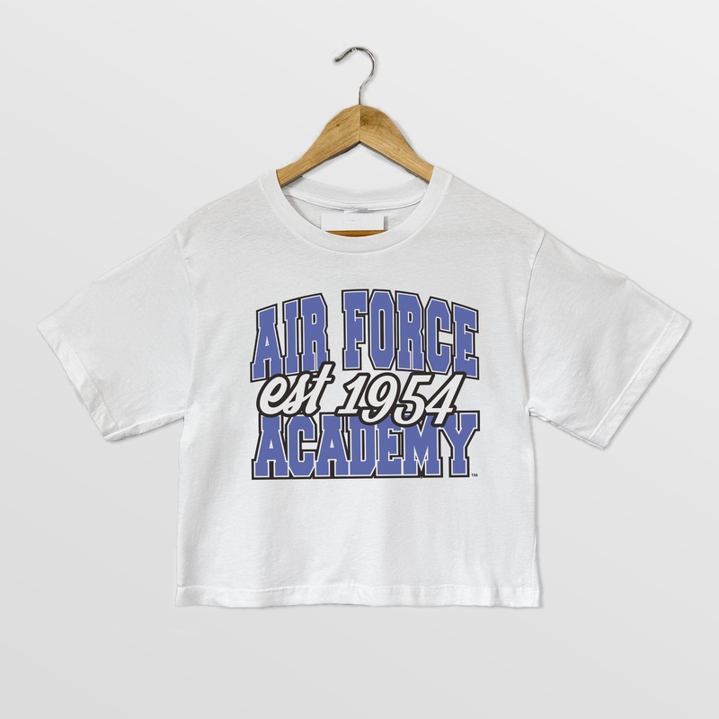AIR FORCE FALCONS DEEP ROOTS BOXY FIT WOMEN’S CROPPED TEE