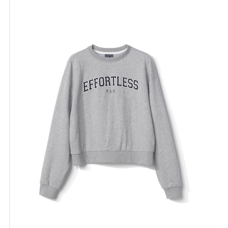 [FLC] EDW CROPPED SWEATSHIRT|GREY|YELLOW|S|M