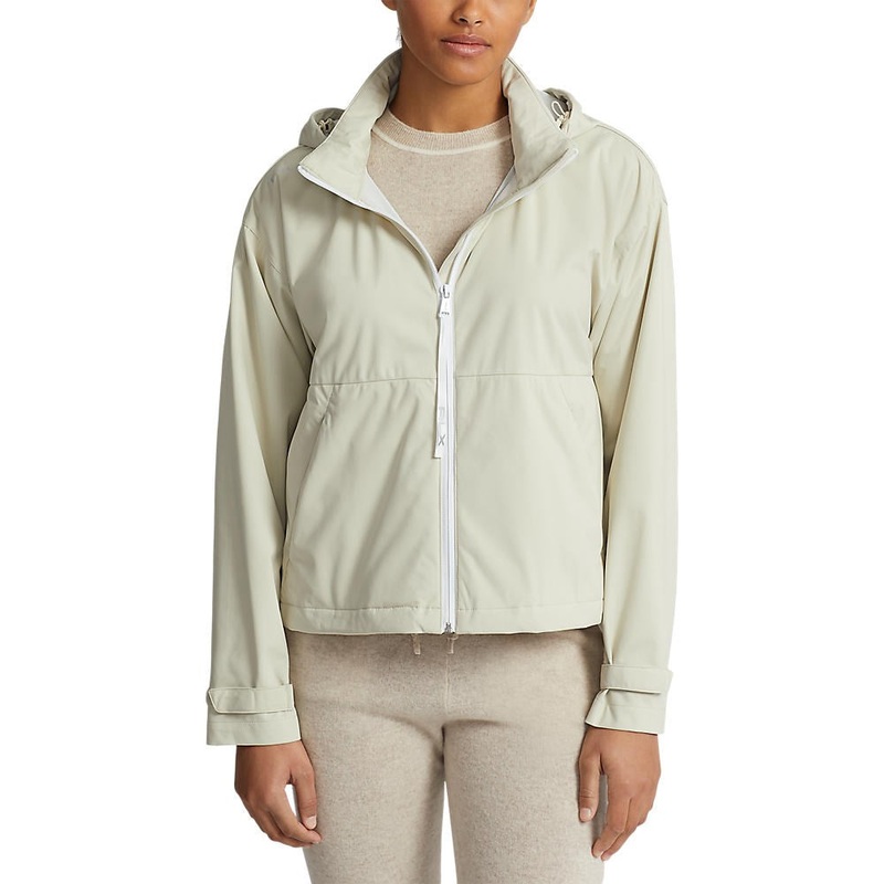 RLX Ralph Lauren Women’s Water Repellent Hooded Jacket – Basic Sand