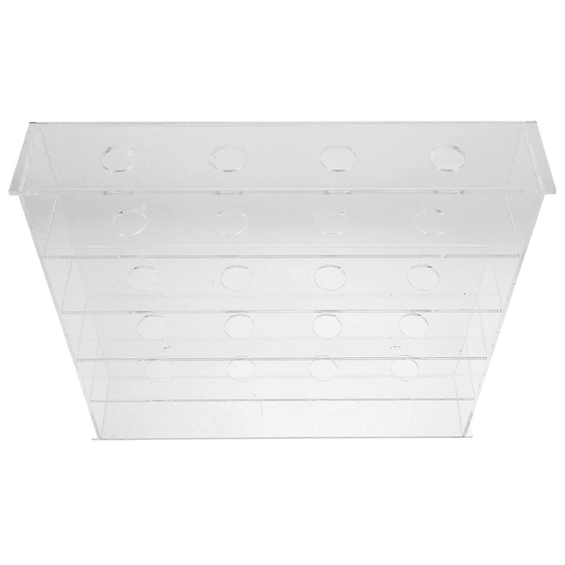 Transparent Acrylic Golf Ball Display Rack with Multiple Holes for Storage Home Office Use Mount on