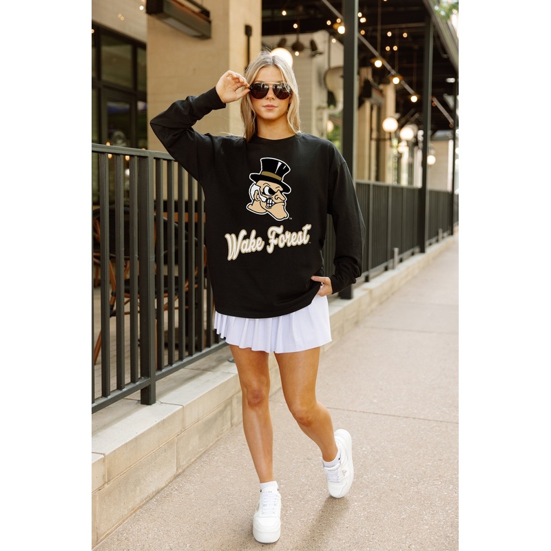 WAKE FOREST DEMON DEACONS HONOR ROLL ESSENTIAL RELAXED FIT LONG SLEEVE TEE