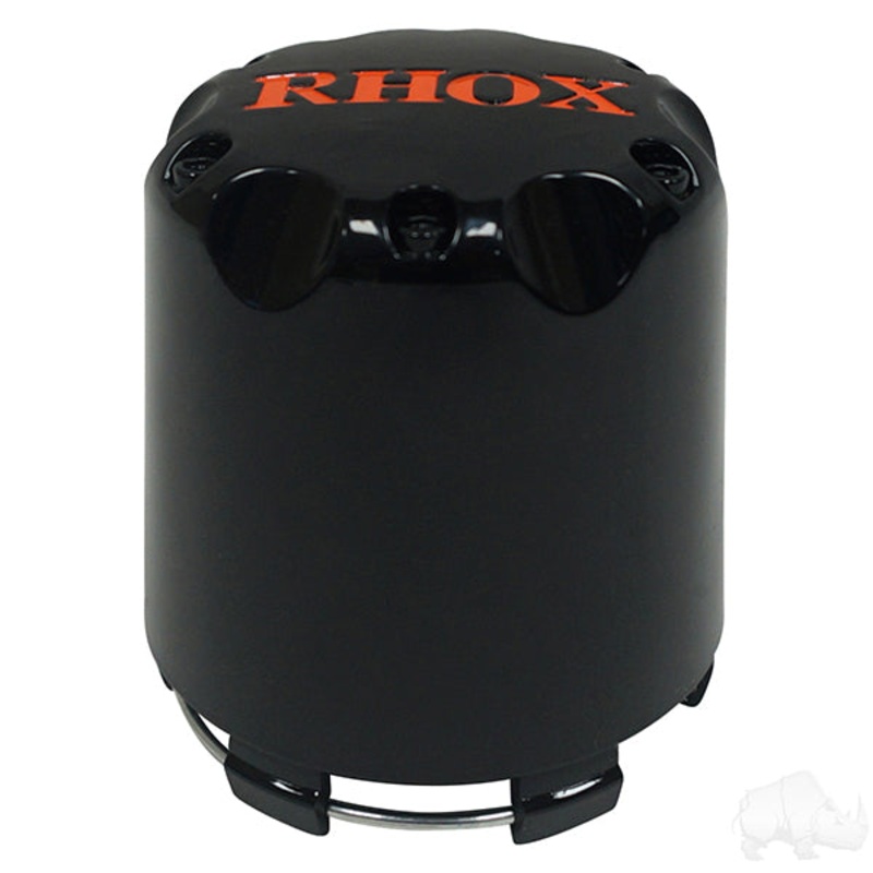 Center Cap, Black with Orange RHOX PN# TIR-RX002-BO