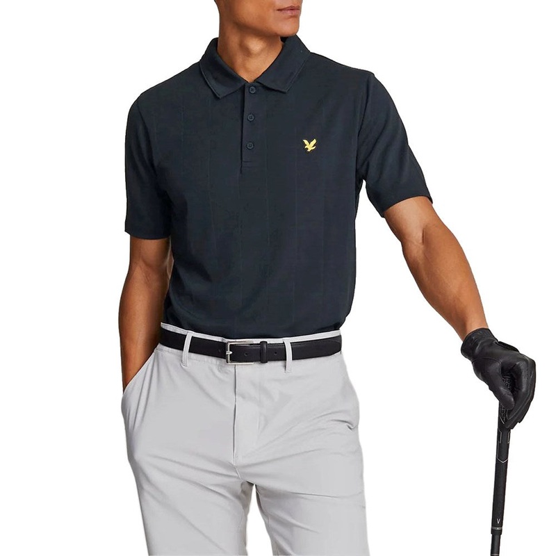 Lyle & Scott Golf Grid Polo Shirt – Dark Navy