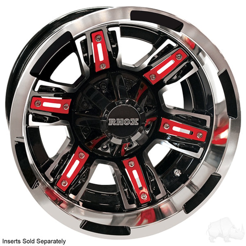 RHOX RX286, Machined Gloss Black, 12×7 ET-25