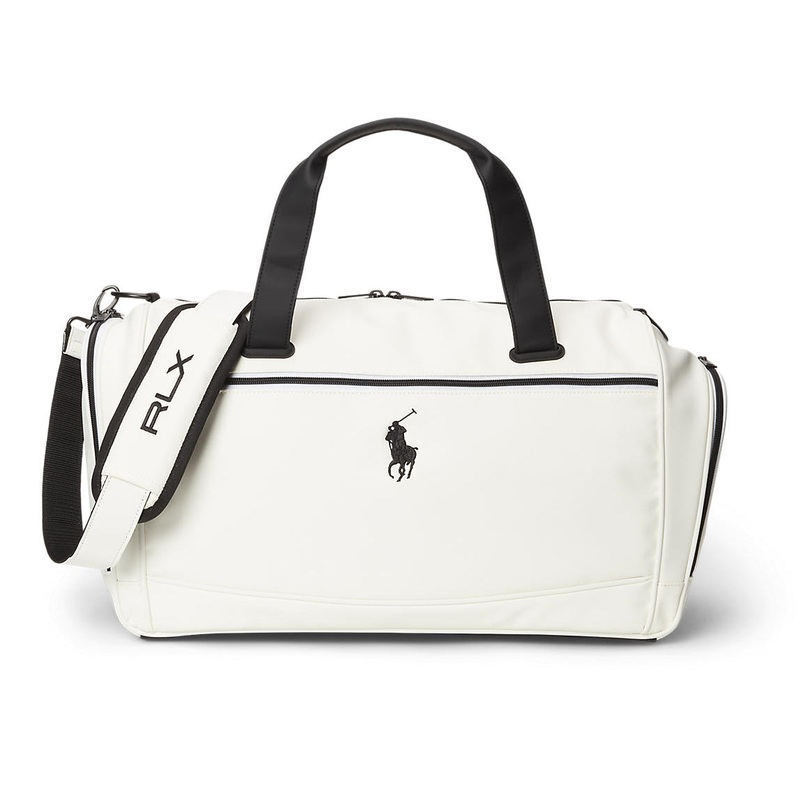 RLX Ralph Lauren Embroidered Logo Boston Golf Bag – White Multi