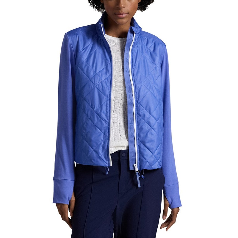 RLX Ralph Lauren Women’s Performance Quilted Full-Zip Jacket – Resort Blue