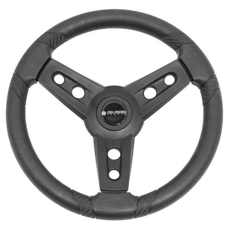 Gussi Italia Lugana Black Steering Wheel For All Club Car Precedent Models PN# 06-122
