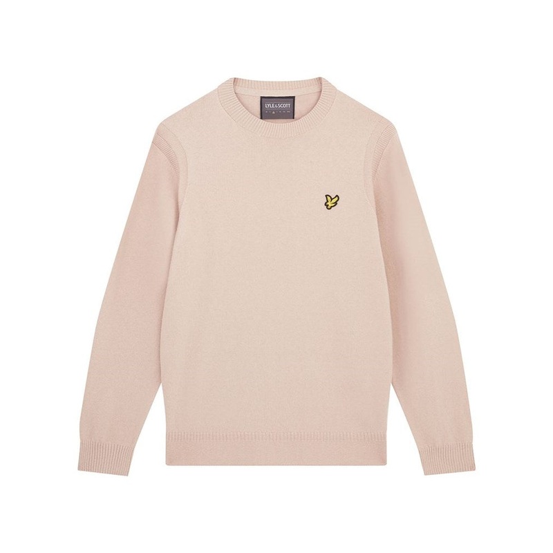 Lyle & Scott Guernsey Golf Crew – Pink Taupe