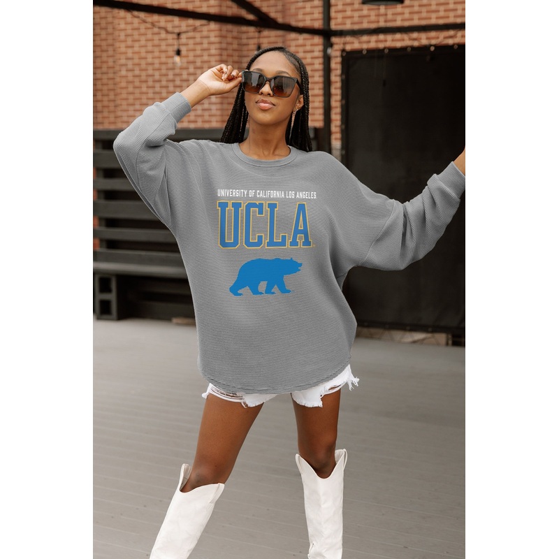 UCLA BRUINS PURE MOTION VINTAGE WASH CORDED PULLOVER