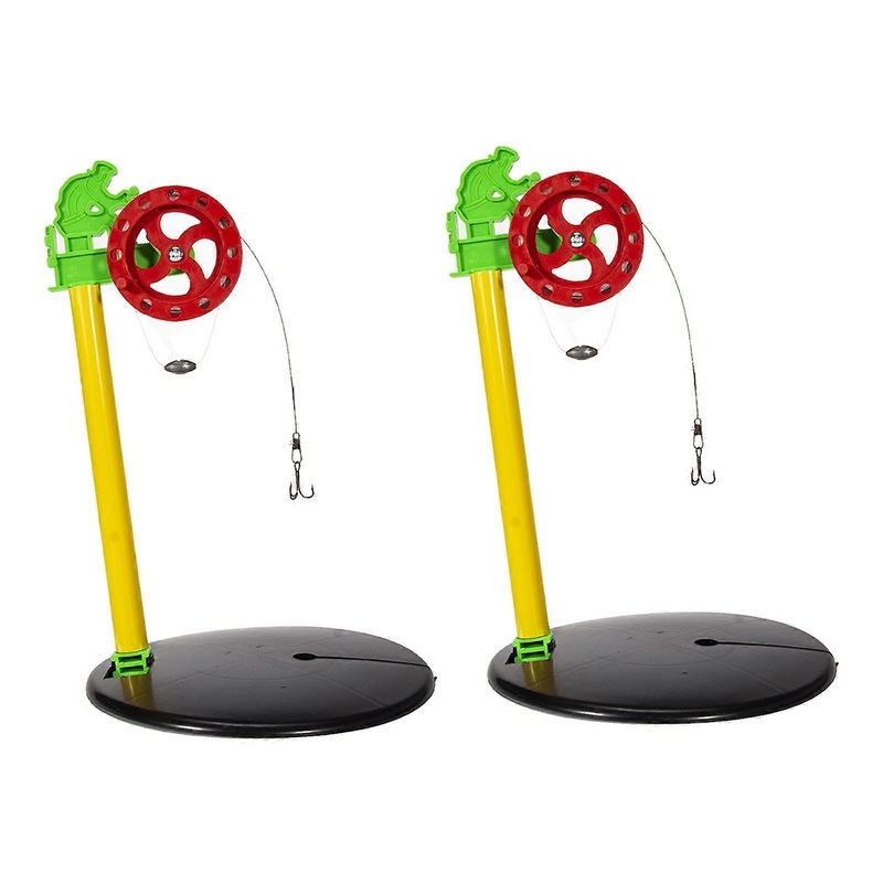 2Pcs Ice Fishing Rod Tip- Flag with Marker Flag Pole for Fishing Tackle Gift –