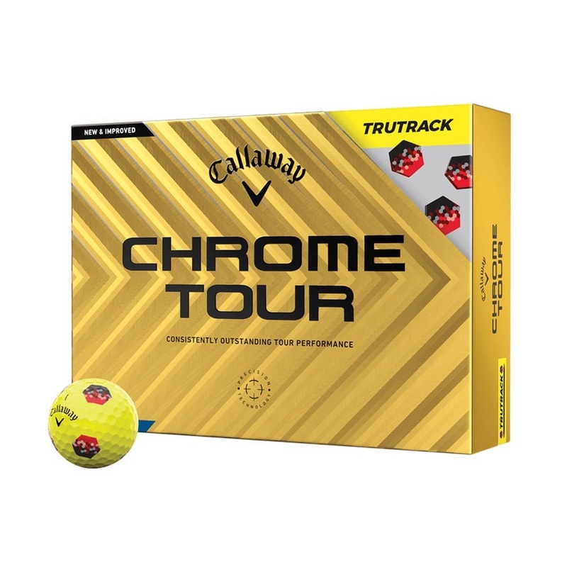 Callaway Chrome Tour TruTrack Golf Balls – Yellow – 2024