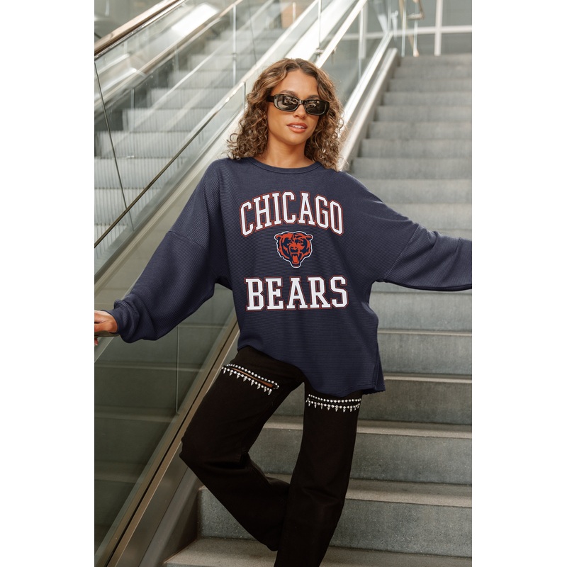 CHICAGO BEARS RELENTLESS VINTAGE WASH CORDED PULLOVER